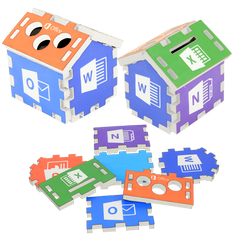 House Stationery Holder / Coin Box - (FOAM10011)